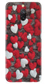Red White Hearts Case for Redmi 8a Dual  (Design - 105)