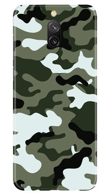 Army Camouflage Mobile Back Case for Redmi 8a Dual  (Design - 108)