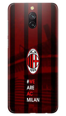 AC Milan Mobile Back Case for Redmi 8a Dual  (Design - 155)