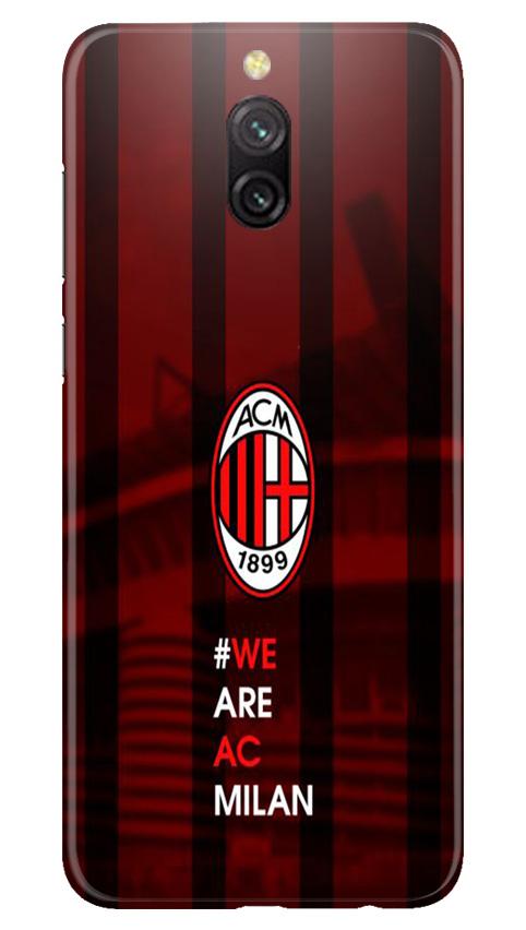 AC Milan Case for Redmi 8a Dual  (Design - 155)
