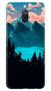 Mountains Mobile Back Case for Redmi 8a Dual (Design - 186)
