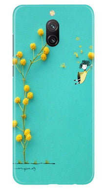 Flowers Girl Mobile Back Case for Redmi 8a Dual (Design - 216)