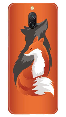Wolf  Mobile Back Case for Redmi 8a Dual (Design - 224)
