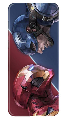 Ironman Captain America Mobile Back Case for Redmi 8a Dual (Design - 245)