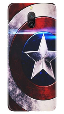 Captain America Shield Mobile Back Case for Redmi 8a Dual (Design - 250)