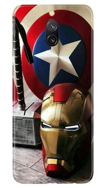 Ironman Captain America Mobile Back Case for Redmi 8a Dual (Design - 254)