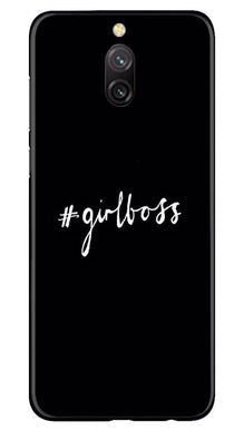 #GirlBoss Mobile Back Case for Redmi 8a Dual (Design - 266)