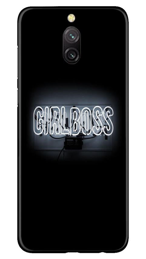 Girl Boss Black Case for Redmi 8a Dual (Design No. 268)