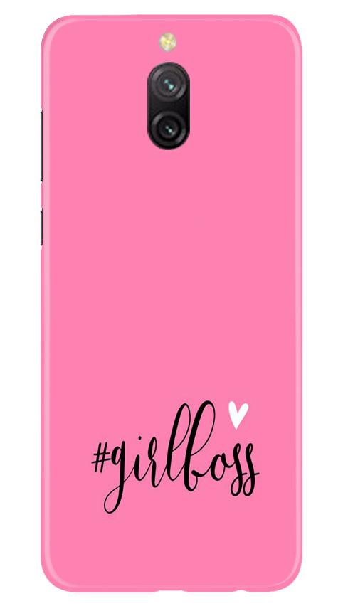 Girl Boss Pink Case for Redmi 8a Dual (Design No. 269)