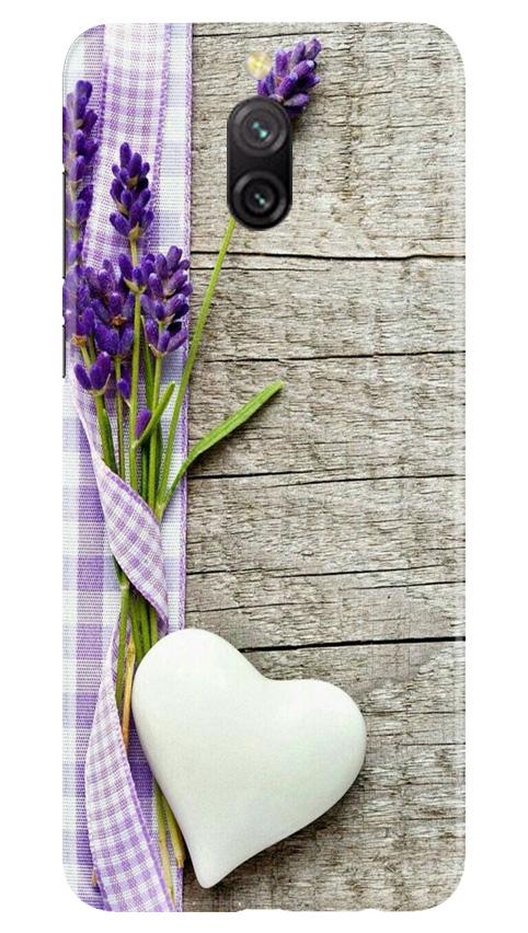 White Heart Case for Redmi 8a Dual (Design No. 298)