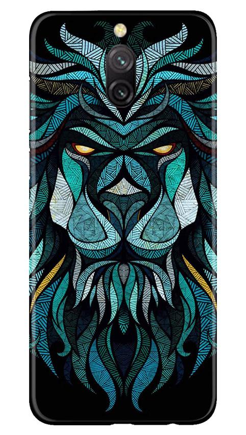 Lion Mobile Back Case for Redmi 8a Dual (Design - 314)
