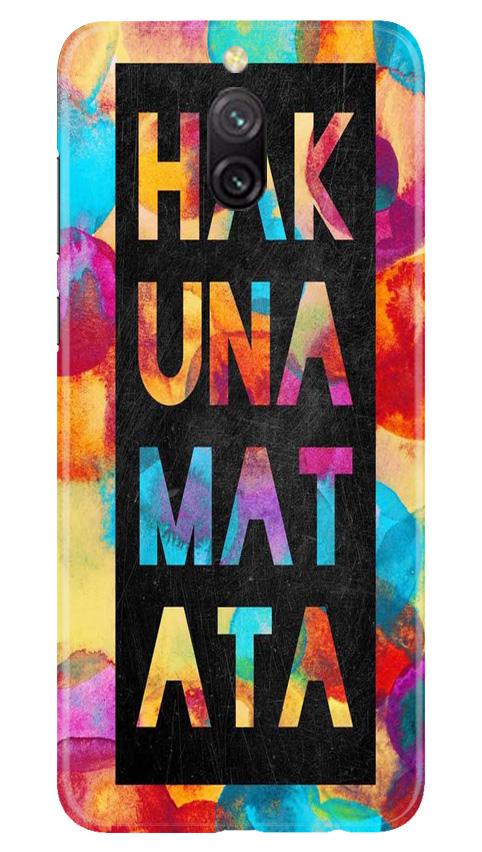 Hakuna Matata Mobile Back Case for Redmi 8a Dual (Design - 323)