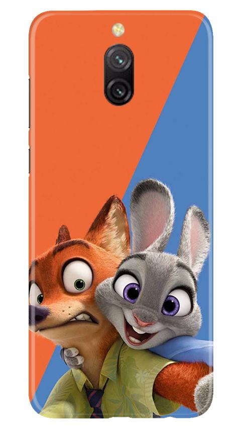 Cartoon Mobile Back Case for Redmi 8a Dual (Design - 346)