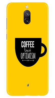 Coffee Optimism Mobile Back Case for Redmi 8a Dual (Design - 353)