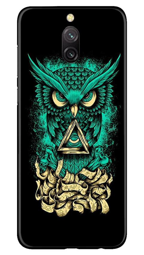 Owl Mobile Back Case for Redmi 8a Dual (Design - 358)