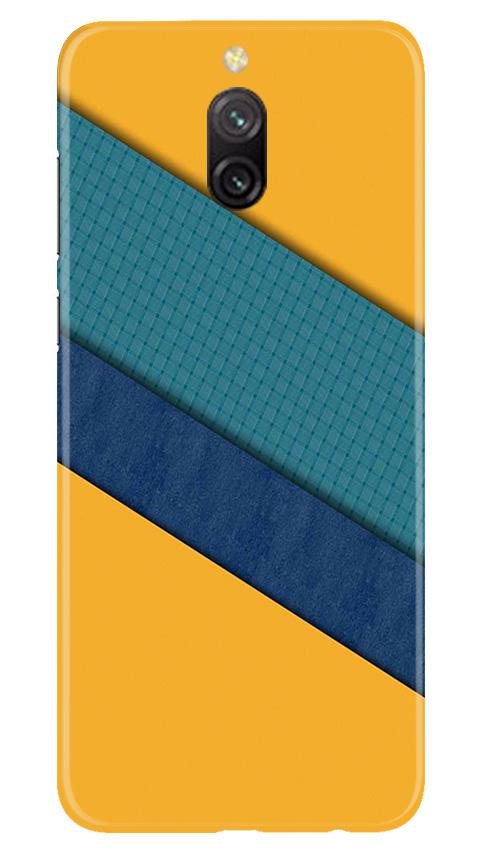 Diagonal Pattern Mobile Back Case for Redmi 8a Dual (Design - 370)