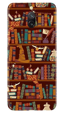 Book Shelf Mobile Back Case for Redmi 8a Dual (Design - 390)
