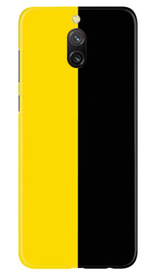 Black Yellow Pattern Mobile Back Case for Redmi 8a Dual (Design - 397)