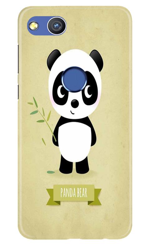 Panda Bear Mobile Back Case for Honor 8 Lite (Design - 317)