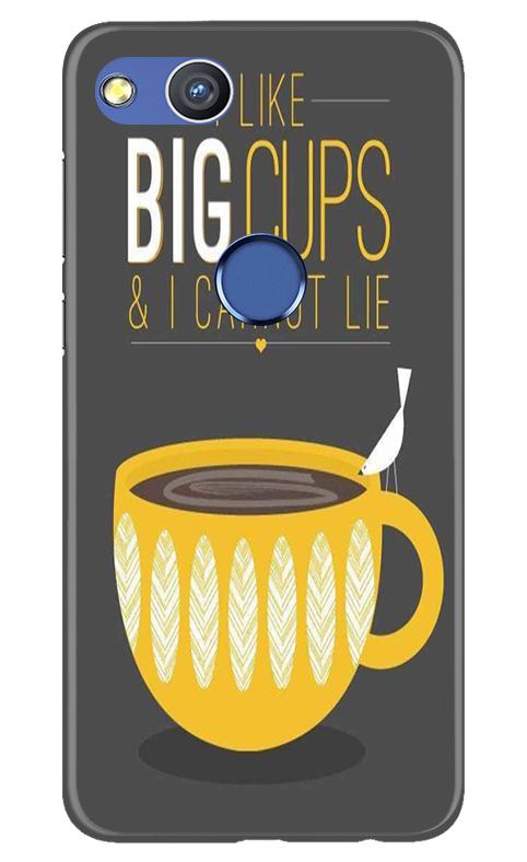 Big Cups Coffee Mobile Back Case for Honor 8 Lite (Design - 352)