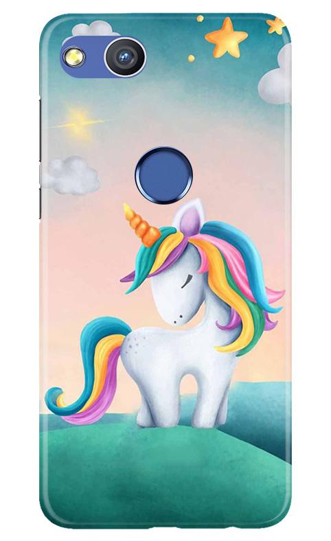 Unicorn Mobile Back Case for Honor 8 Lite (Design - 366)