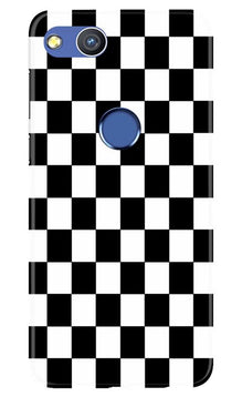 Black White Boxes Mobile Back Case for Honor 8 Lite (Design - 372)