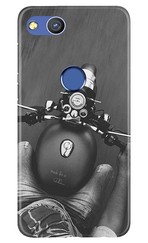 Royal Enfield Mobile Back Case for Honor 8 Lite (Design - 382)