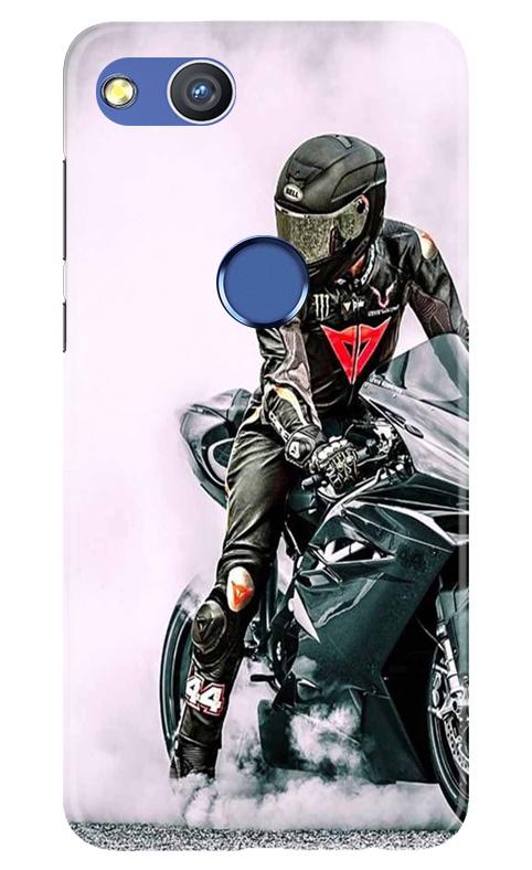 Biker Mobile Back Case for Honor 8 Lite (Design - 383)