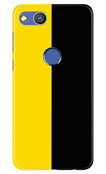 Black Yellow Pattern Mobile Back Case for Honor 8 Lite (Design - 397)