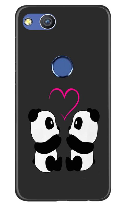 Panda Love Mobile Back Case for Honor 8 Lite (Design - 398)
