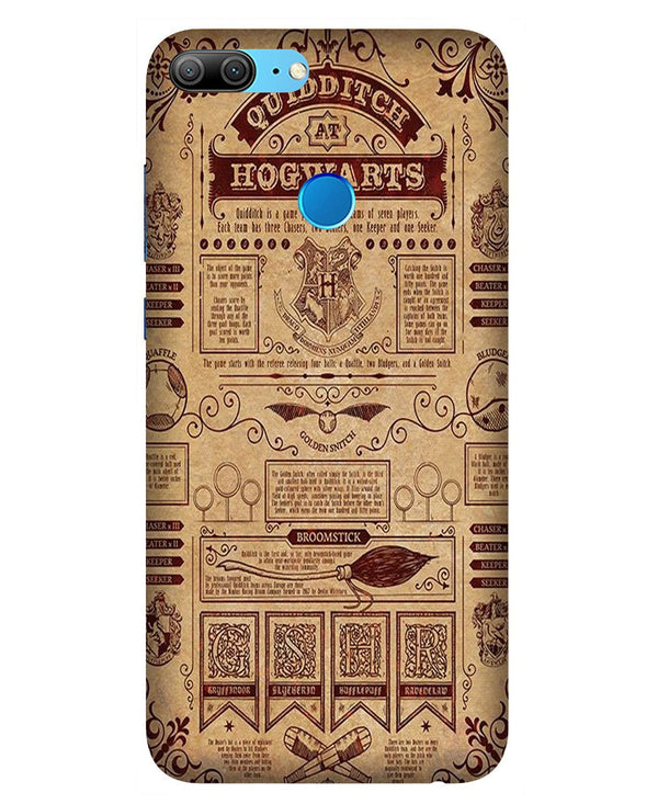 Hogwarts Mobile Back Case for Honor 9 Lite (Design - 304)