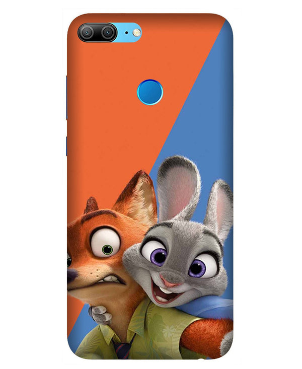 Cartoon Mobile Back Case for Honor 9 Lite (Design - 346)