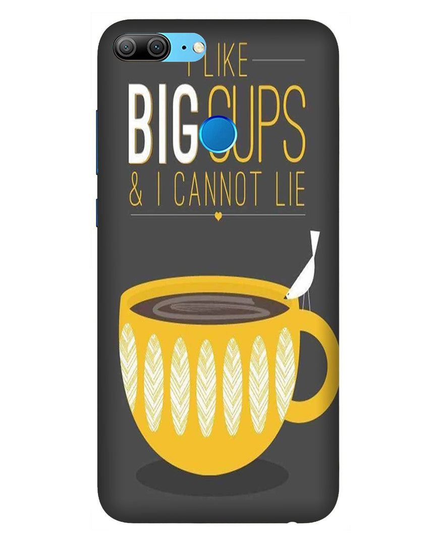 Big Cups Coffee Mobile Back Case for Honor 9 Lite (Design - 352)