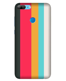 Color Pattern Mobile Back Case for Honor 9 Lite (Design - 369)