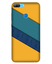 Diagonal Pattern Mobile Back Case for Honor 9 Lite (Design - 370)