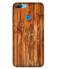 Wooden Texture Mobile Back Case for Honor 9 Lite (Design - 376)