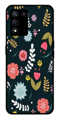 Floral Pattern2 Metal Mobile Case for Realme 9 SE 5G   (Design No -12)