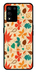 Leafs Design Metal Mobile Case for Realme 9 SE 5G   (Design No -14)