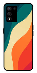 Muted Rainbow Metal Mobile Case for Realme 9 SE 5G   (Design No -39)