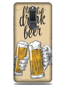 Drink Beer Mobile Back Case for Honor 9i (Design - 328)