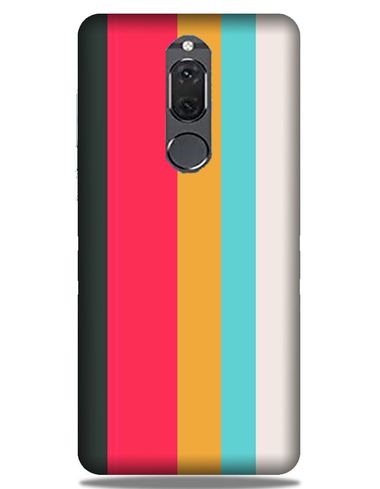 Color Pattern Mobile Back Case for Honor 9i (Design - 369)
