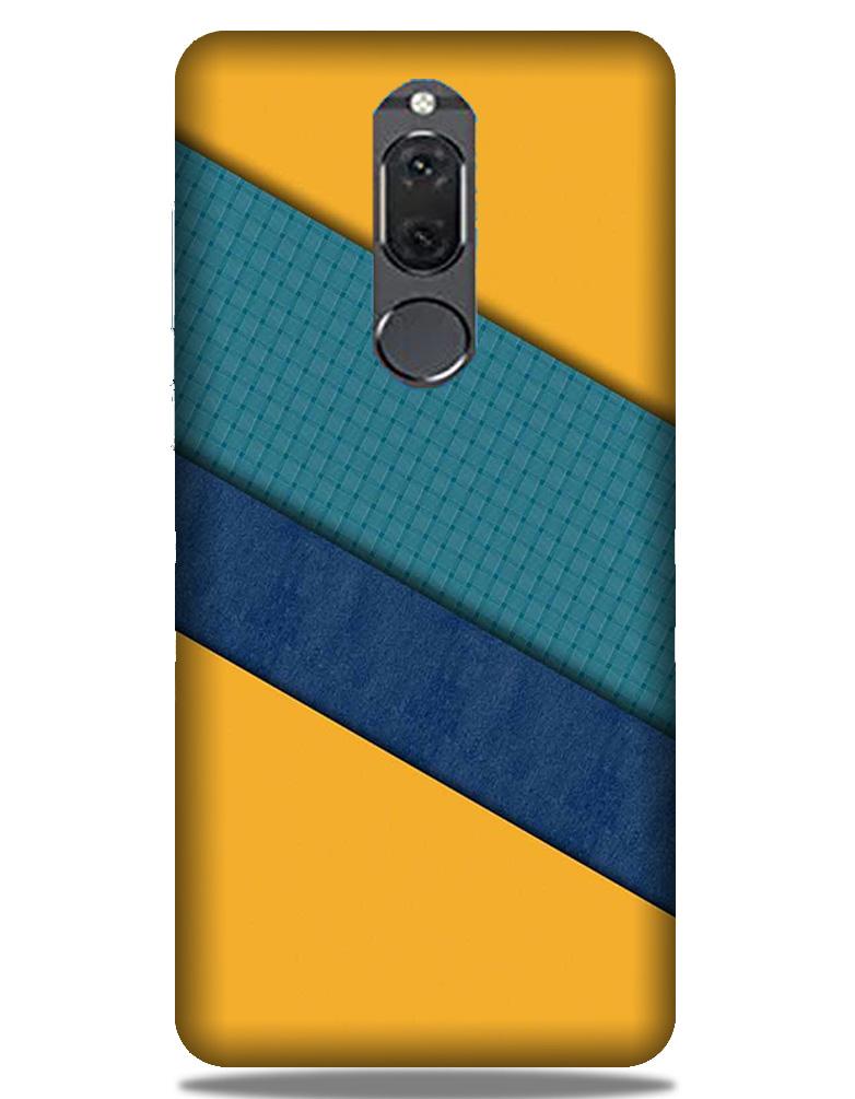 Diagonal Pattern Mobile Back Case for Honor 9i (Design - 370)