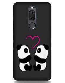 Panda Love Mobile Back Case for Honor 9i (Design - 398)