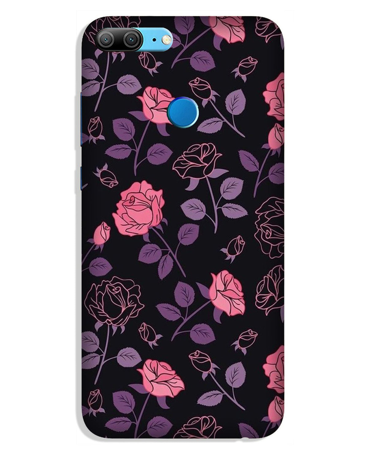 Rose Pattern Case for Huawei Honor 9N