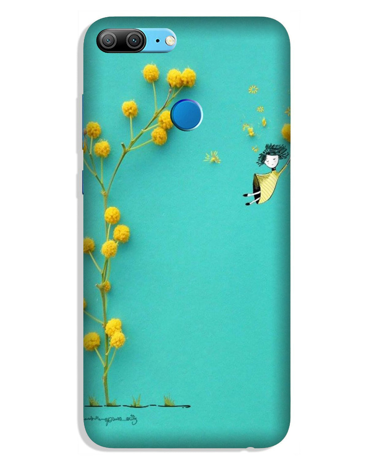 Flowers Girl Case for Huawei Honor 9 Lite (Design No. 216)