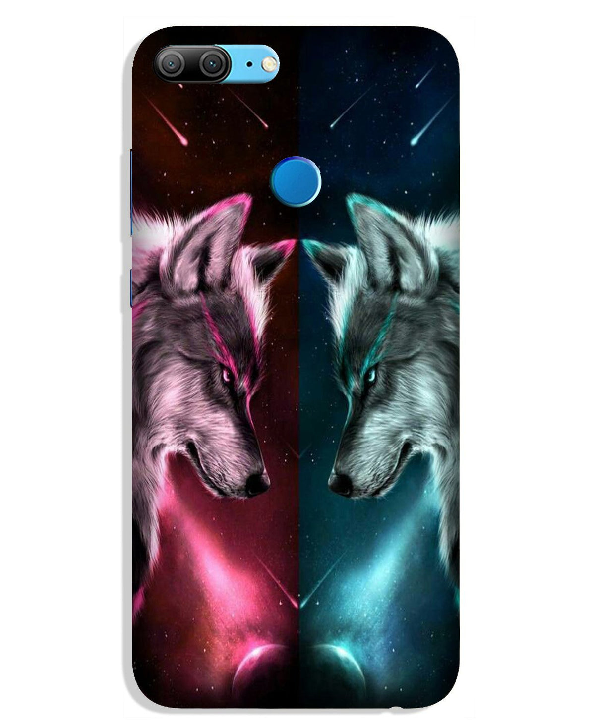 Wolf fight Case for Huawei Honor 9N (Design No. 221)