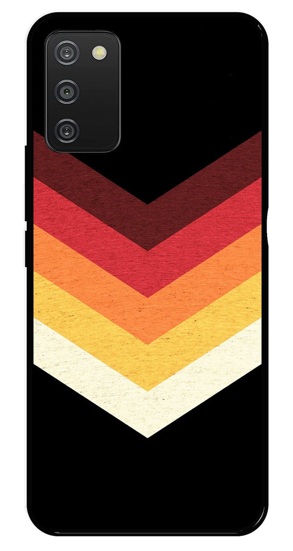 MultiColor Arrow Metal Mobile Case for Samsung Galaxy A03s   (Design No -04)