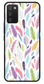 Colorful Feathers Metal Mobile Case for Samsung Galaxy A03s   (Design No -06)