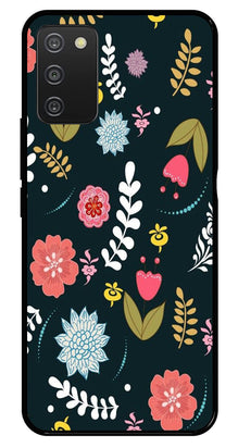 Floral Pattern2 Metal Mobile Case for Samsung Galaxy A03s