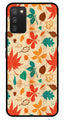 Leafs Design Metal Mobile Case for Samsung Galaxy A03s   (Design No -14)